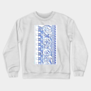 Floral Roman Architectural Frieze Crewneck Sweatshirt